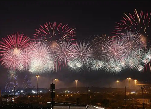 牡丹江焰火晚会